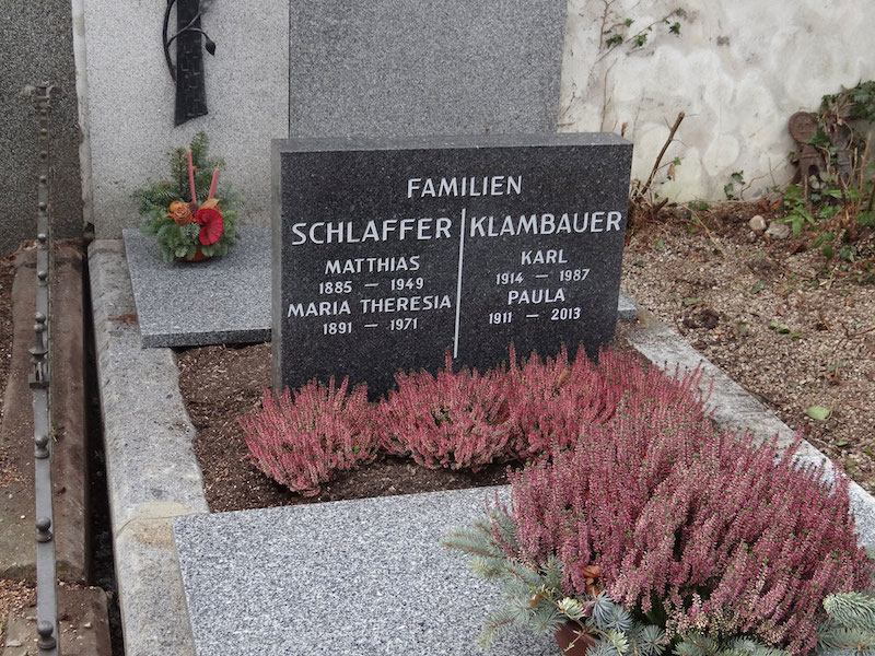 Öko Grabstein Schlaffer/ Klambauer